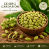 Premium quality Coorg cardamom with rich aroma and plantation freshness